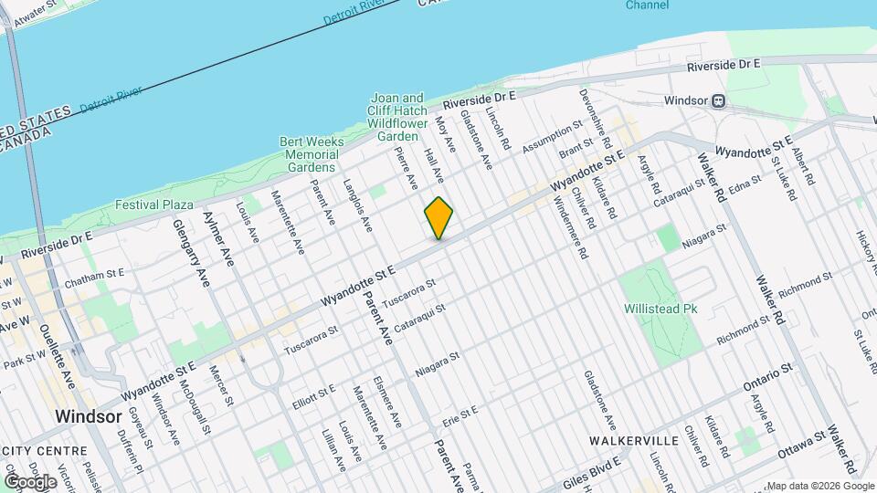 1188 Wyandotte St E Map and Location Details