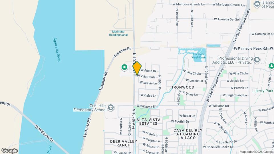 23074 N 106th Ln Map and Location Details