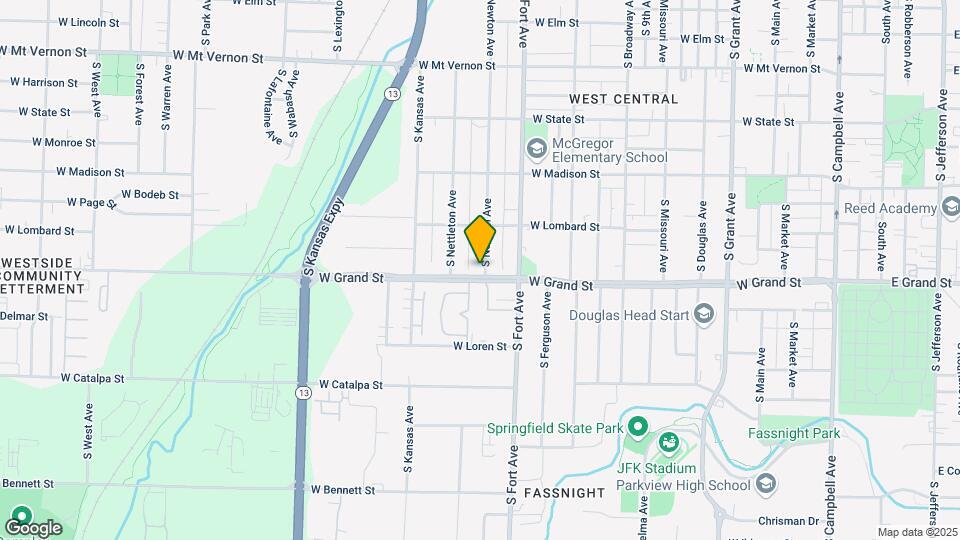 953 S Newton Ave Map and Location Details