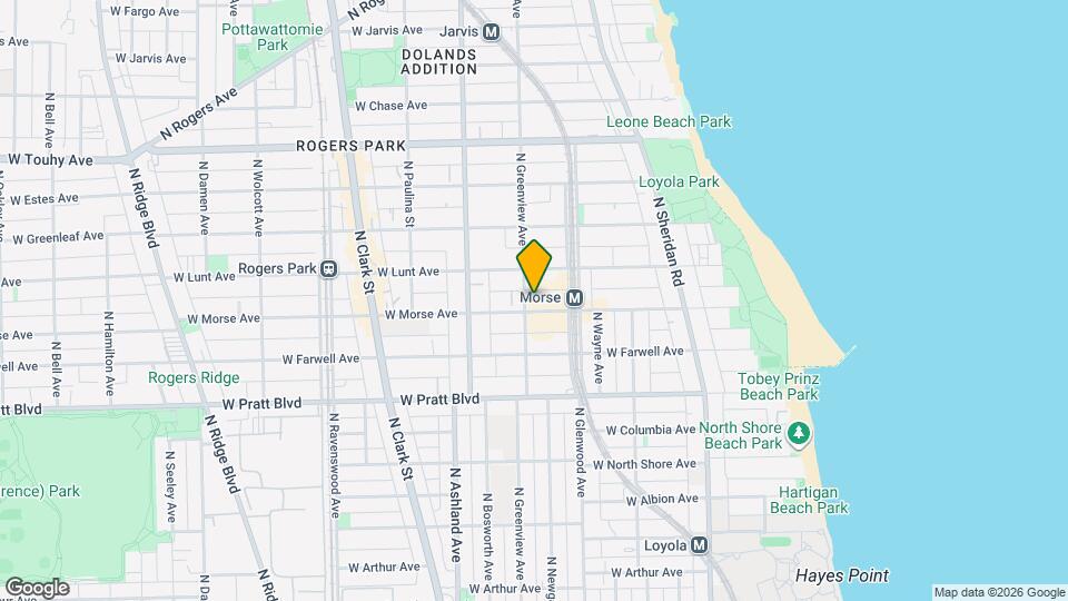 6957 N Greenview Ave, Unit 6A Map and Location Details
