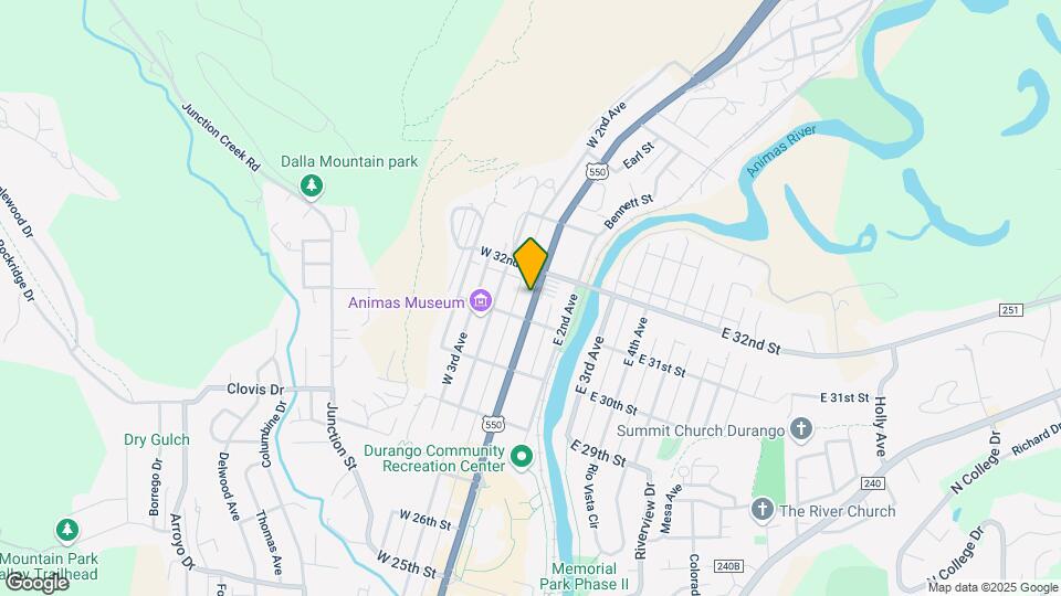 Animas View & Riverview Apts Map and Location Details