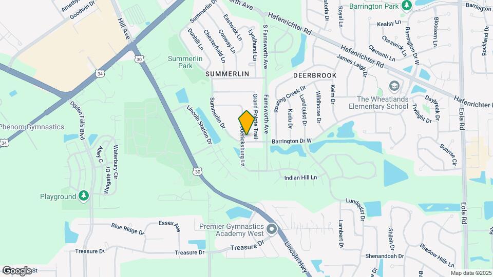 1706 Fredericksburg Ln Map and Location Details