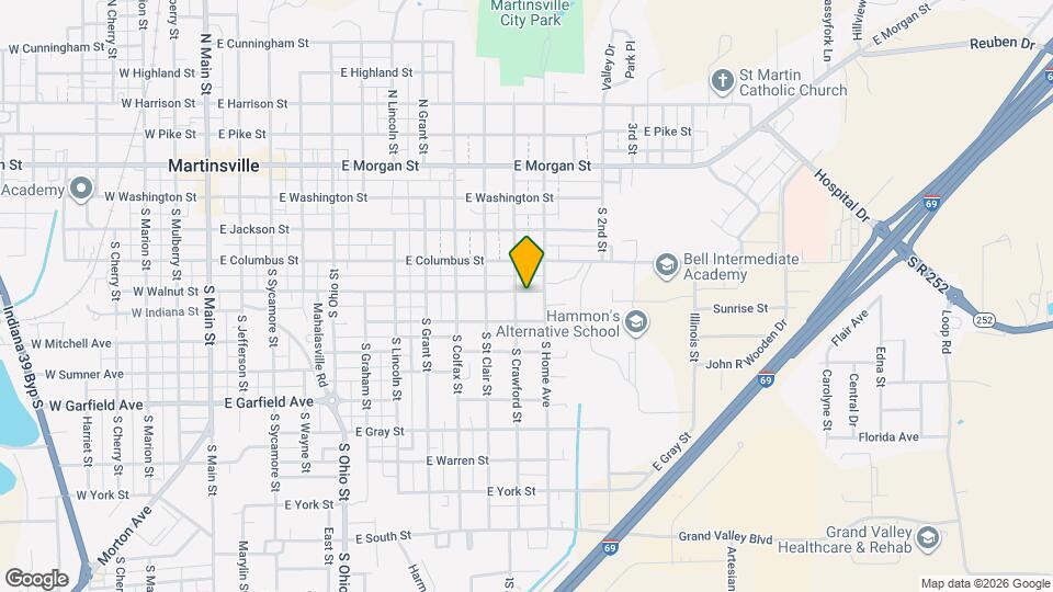 1029 E Walnut St Mapa y Detalles de la Ubicación