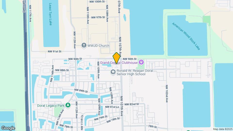 8899 NW 107th Ct Map and Location Details