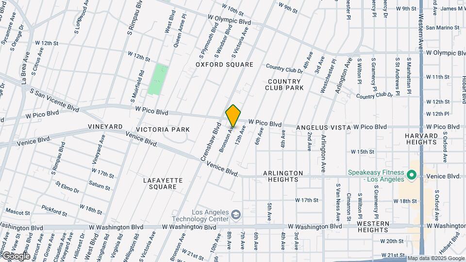 1326 S Bronson Ave Mapa y Detalles de la Ubicación