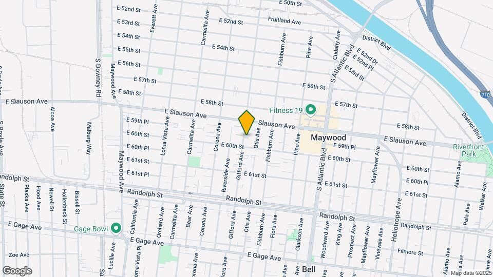 5960 Gifford Ave Map and Location Details