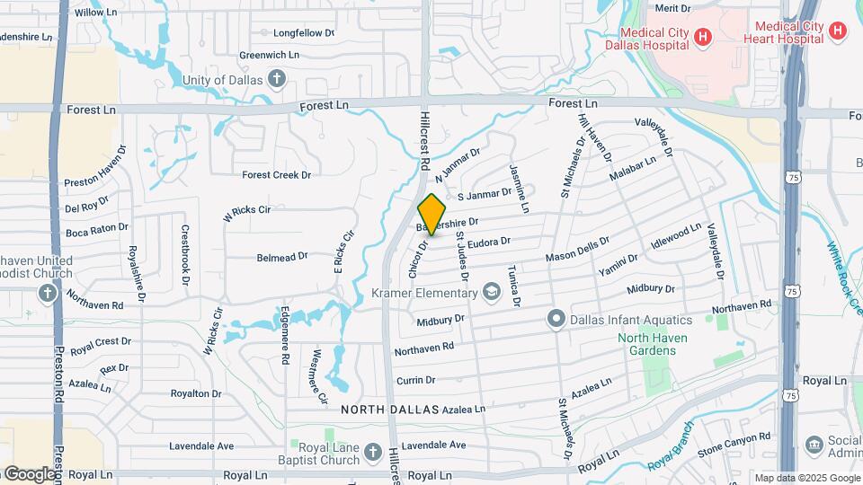 7009 Eudora Dr Map and Location Details