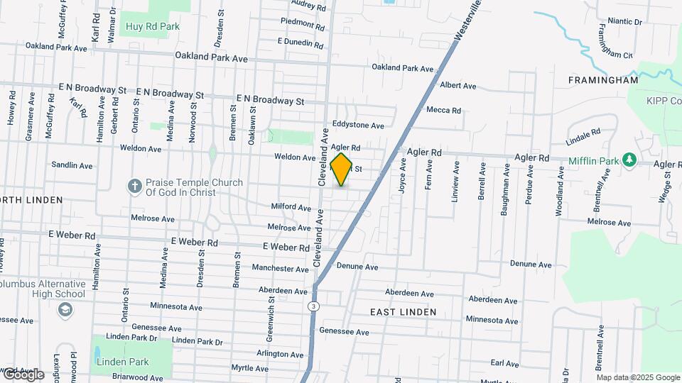 1817 E Lakeview Ave Map and Location Details