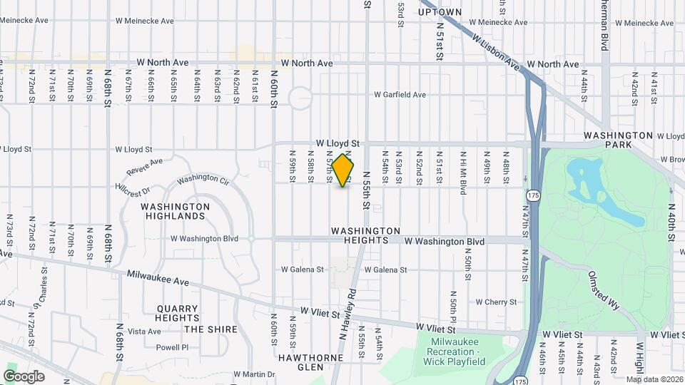 1833 N 56th St, Unit A Mapa y Detalles de la Ubicación