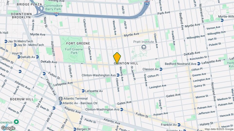 287 Clinton Ave Mapa y Detalles de la Ubicación