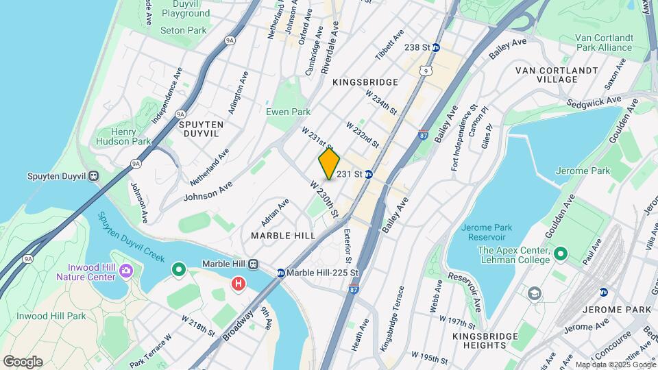 245 W 230th St Mapa y Detalles de la Ubicación