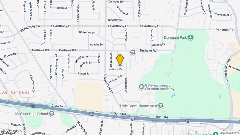 1155 Penhurst Dr Mapa y Detalles de la Ubicación