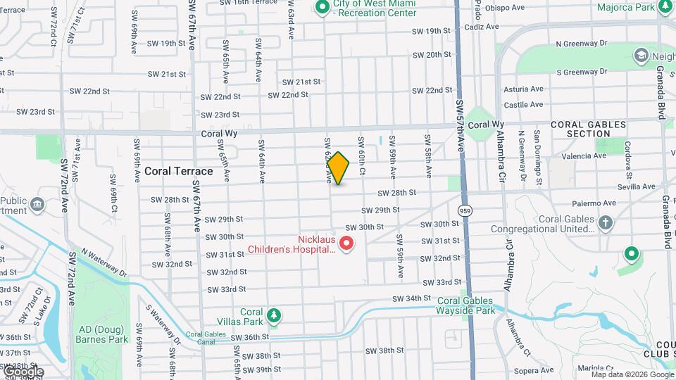 6129 SW 28th St Map and Location Details