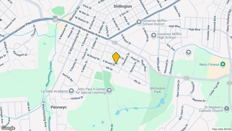 117 E Broad St Map and Location Details