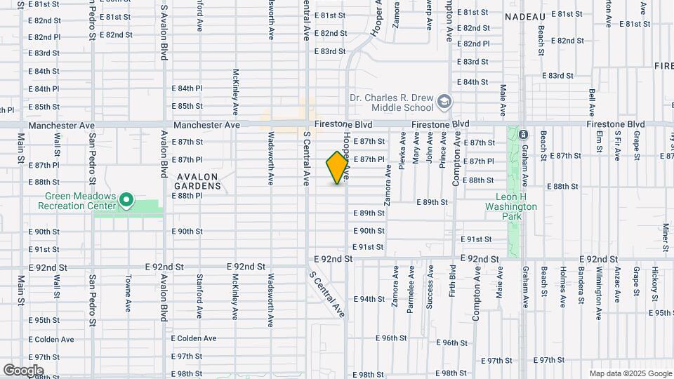 1151-1153 E 88th Pl Map and Location Details