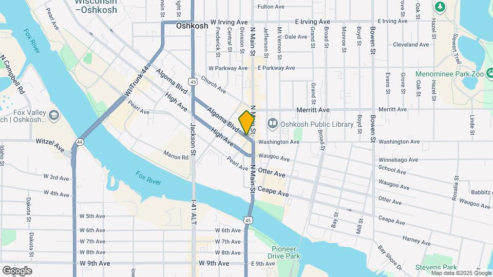 101 Algoma Blvd Map and Location Details