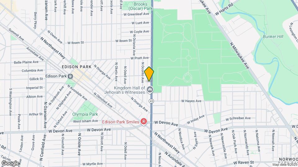 6630 N Harlem Ave-Unit -1W Map and Location Details