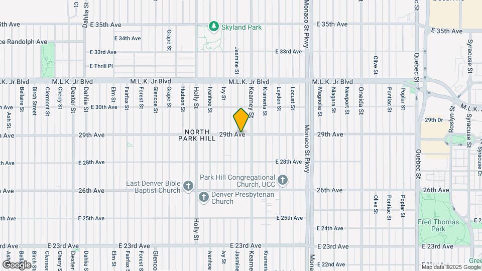 6002 E 29th Ave Map and Location Details