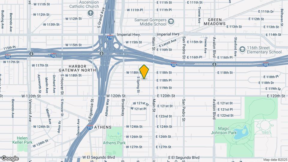 134 1/2 W 118th Pl Mapa y Detalles de la Ubicación