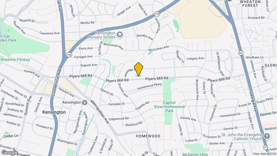 3103 Plyers Mill Rd Map and Location Details