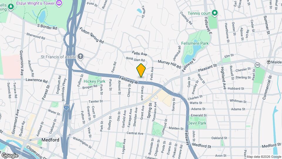 163 Fellsway W, Unit 1 Map and Location Details