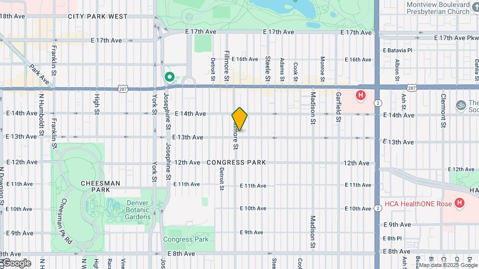 1300 Fillmore St Mapa y Detalles de la Ubicación