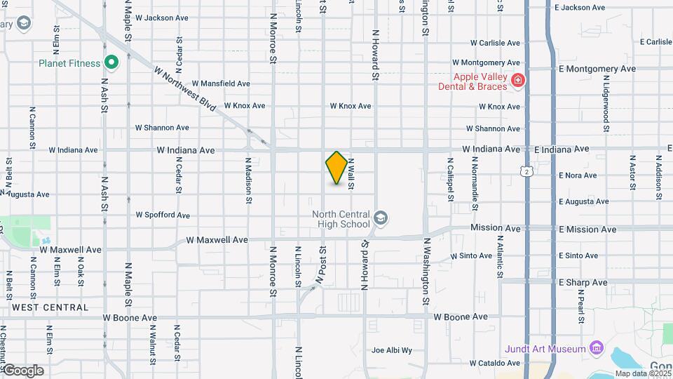718 W Augusta Ave Mapa y Detalles de la Ubicación