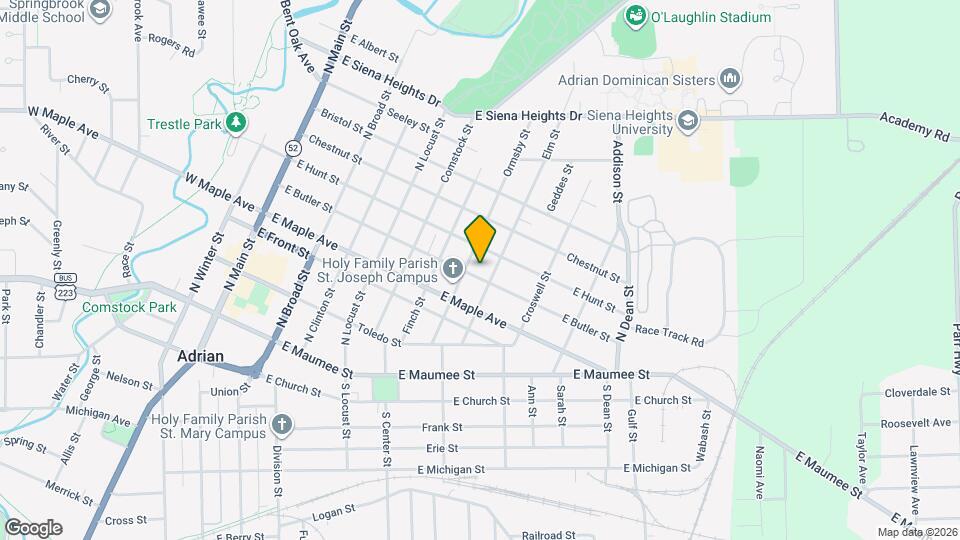 713 E Butler St Map and Location Details