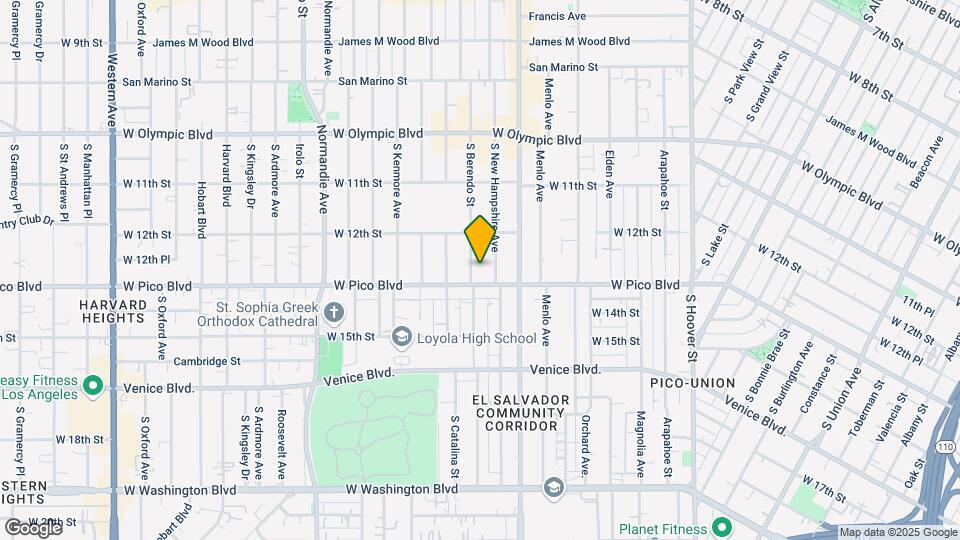 1242 S Berendo St Map and Location Details