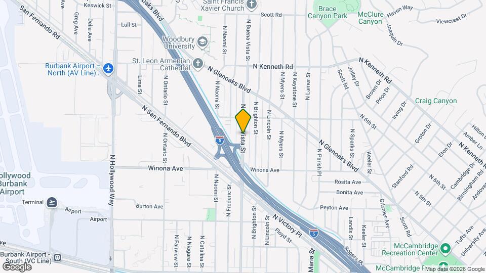 2512 N Buena Vista St, Unit 2512 Map and Location Details