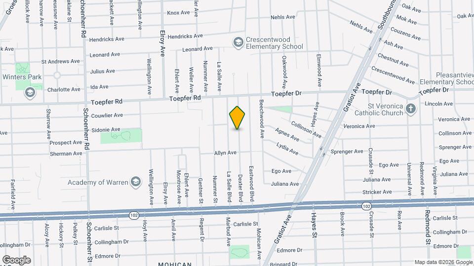 21171 Dexter Blvd Map and Location Details