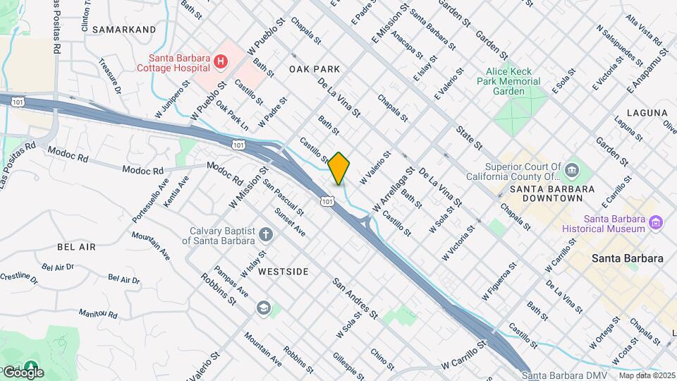 436 W Valerio St Map and Location Details