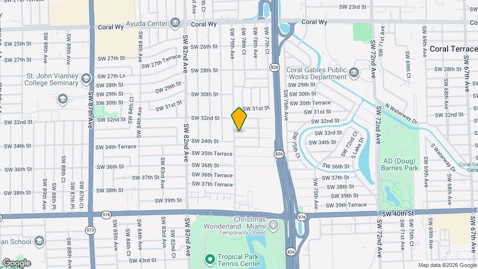 7865 SW 33rd Terrace Map and Location Details