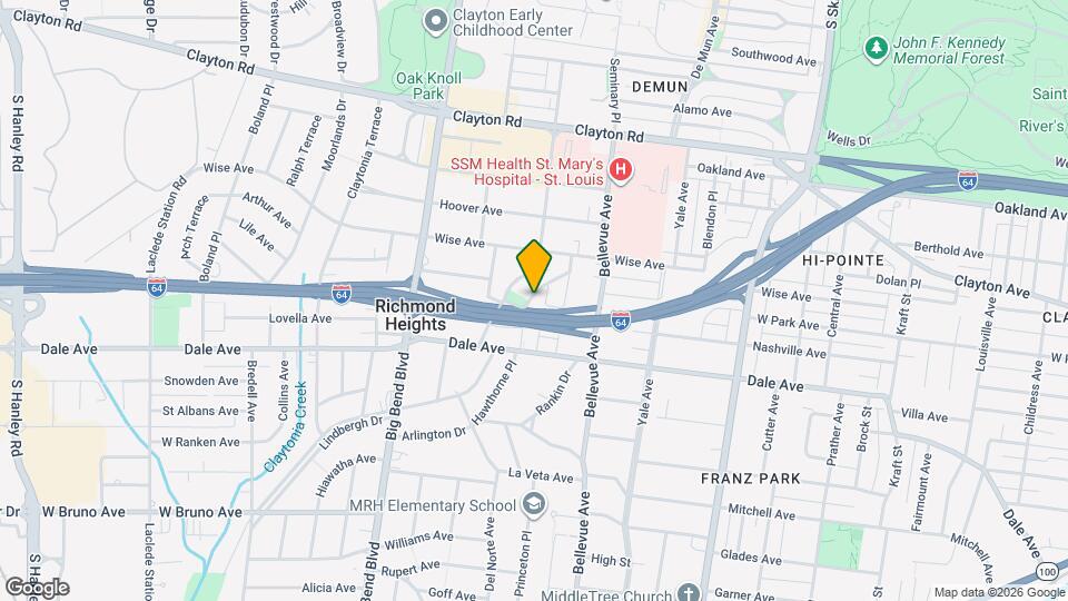 1274-1280 Hawthorne Pl Mapa y Detalles de la Ubicación