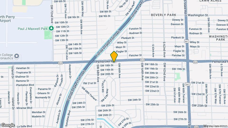 6631 SW 18th St Map and Location Details