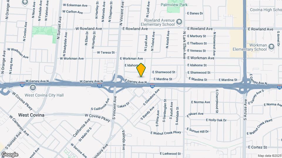 West Covina Terrace Apartments Map and Location Details