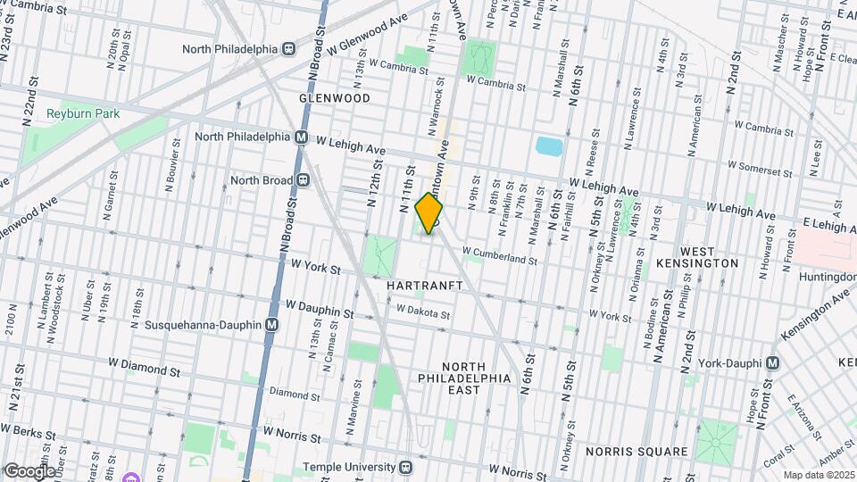 2502 N 10th St Map and Location Details