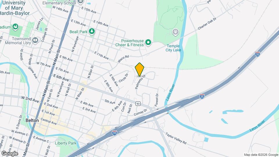 904 Palmetto St Map and Location Details