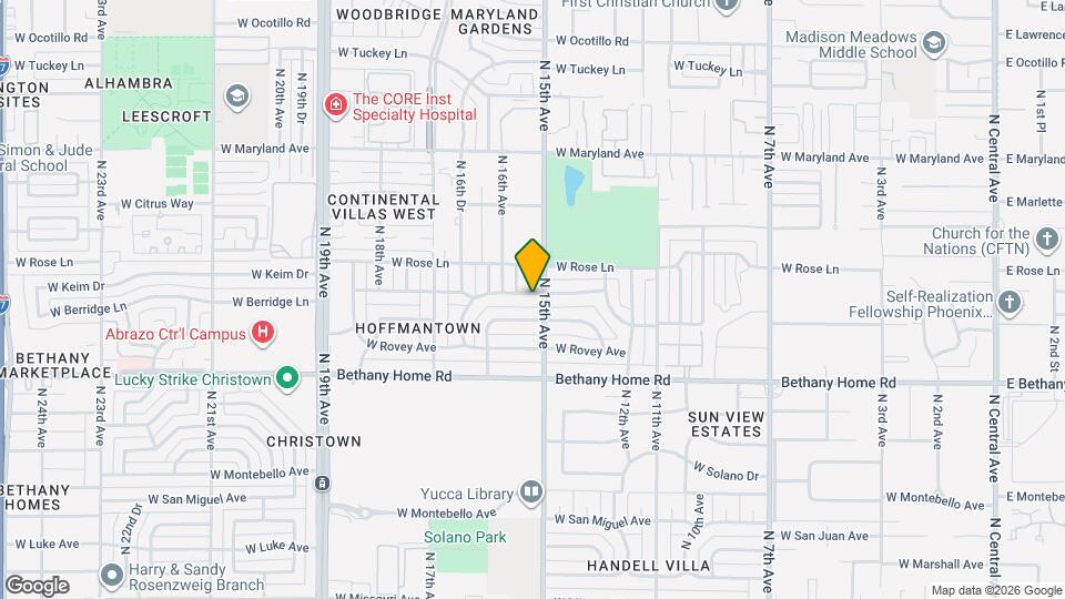 1507 W Keim Dr Mapa y Detalles de la Ubicación