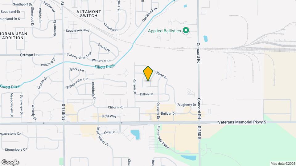 3216 Tanager Dr Map and Location Details