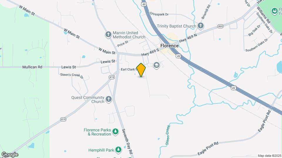 The Meadows Map and Location Details