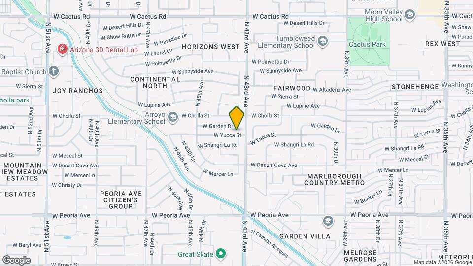 11202 N 43rd Dr Map and Location Details