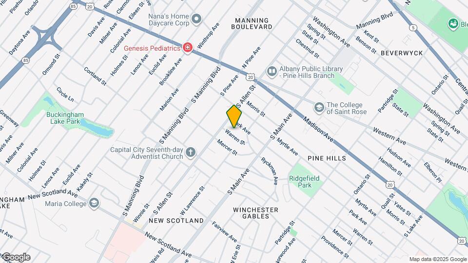 887 Warren St Map and Location Details