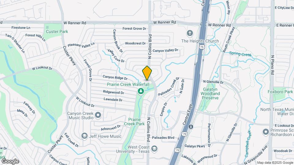 2631 W Prairie Creek Dr Map and Location Details