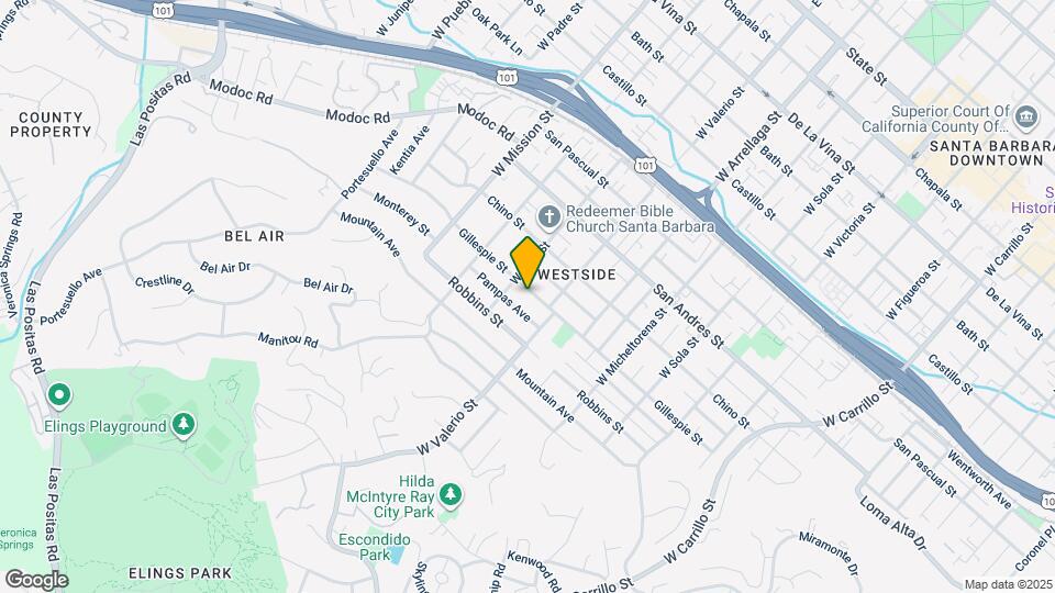 1725 Gillespie St Map and Location Details