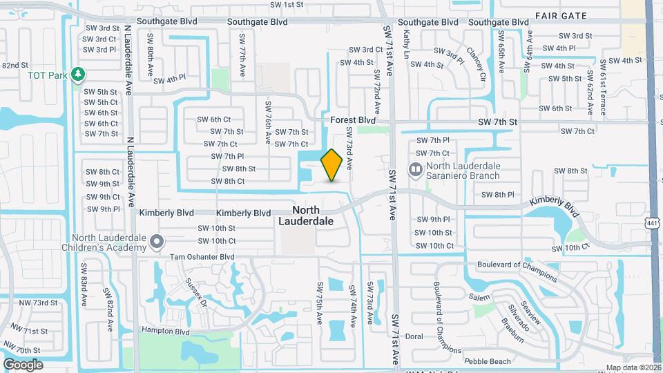 7336 SW 8th Ct Map and Location Details