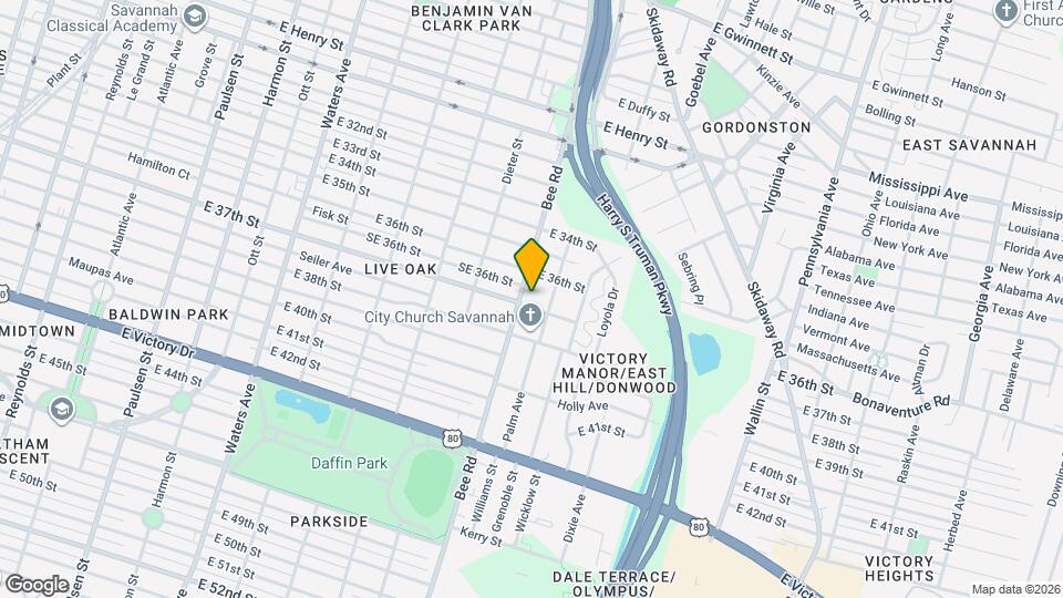 1604 E 37th St Mapa y Detalles de la Ubicación