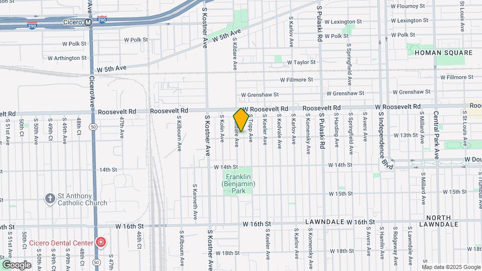 1257-59 S Kildare Ave Map and Location Details