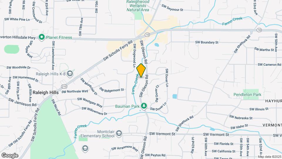 5225 SW Oleson Rd Map and Location Details