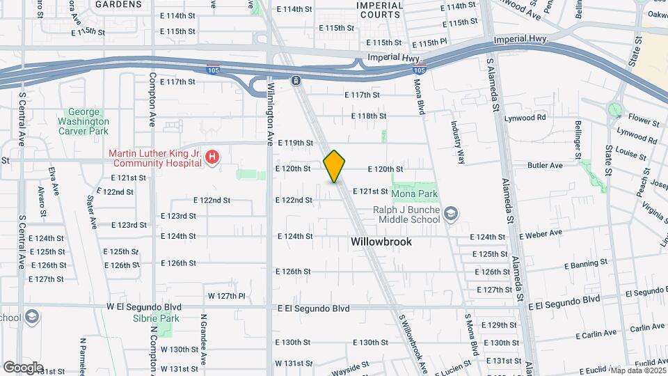 12035 S Willowbrook Ave Map and Location Details